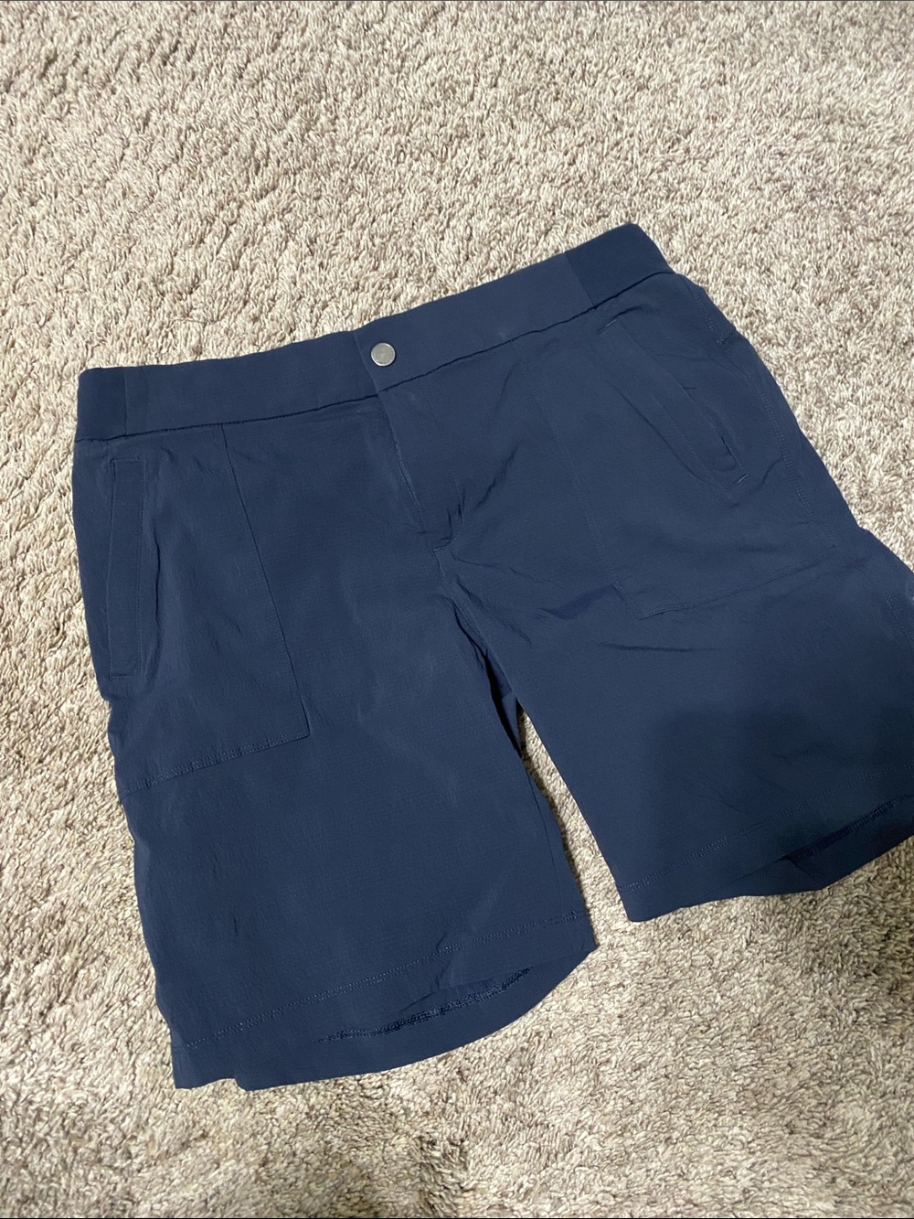 Athleta Navy Utility Bermuda Shorts